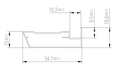 Single-sided cabinet mirror KRJ01-1D019