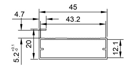 Single-sided cabinet mirror KRJ01-1D005