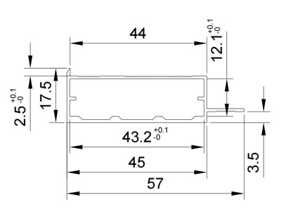 Double-sided cabinet mirror KRJ01-1D010