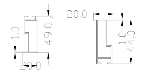 Double-sided cabinet mirror KRJ01-1D011